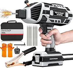 Máquina de solda portátil 110V, soldador portátil ARC com inversor IGBT atualizado 2025, soldador com 5 ajustes de corrente variável 20-120A para hastes de 3/81.3 cm-1/20.3 cm, DIY, uso profissional