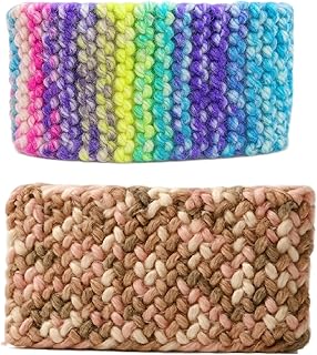 HIMAYASPS Wide Knit Headband for Men Keeps Hair and Sweat from Eyes MULTICOLR pack of 2-picture-45