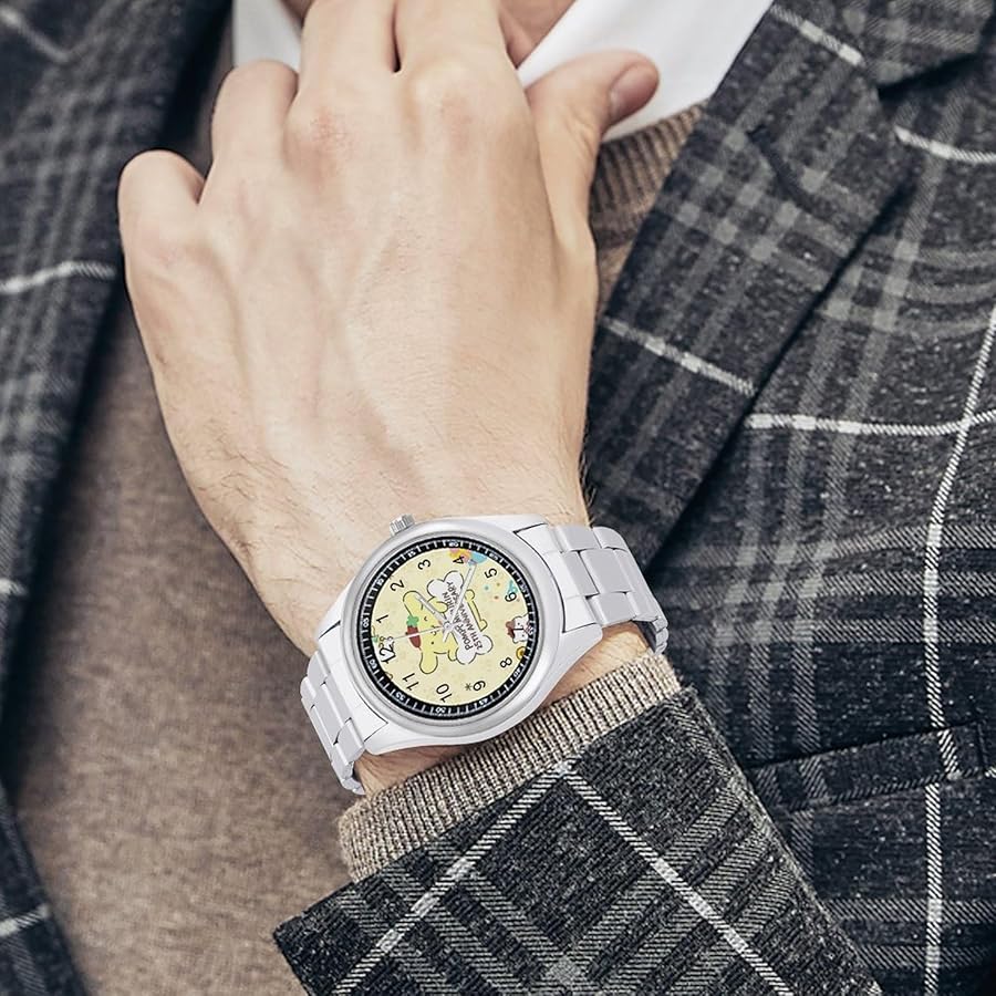 Amazon | ポムポムプリン 腕時計 うで時計 スチールストラップウォッチ