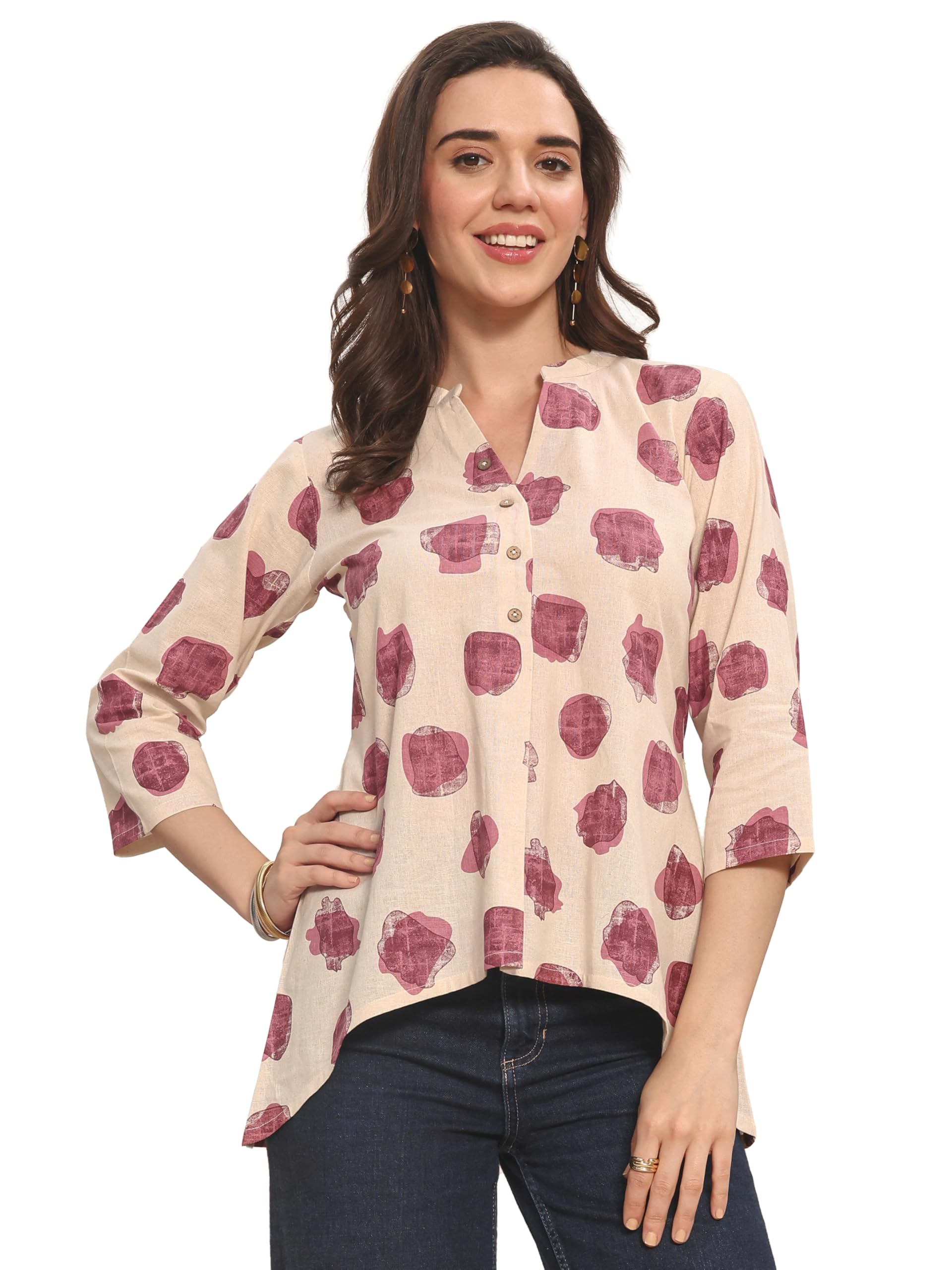 libas Printed Cotton Shirt for Women-picture-52