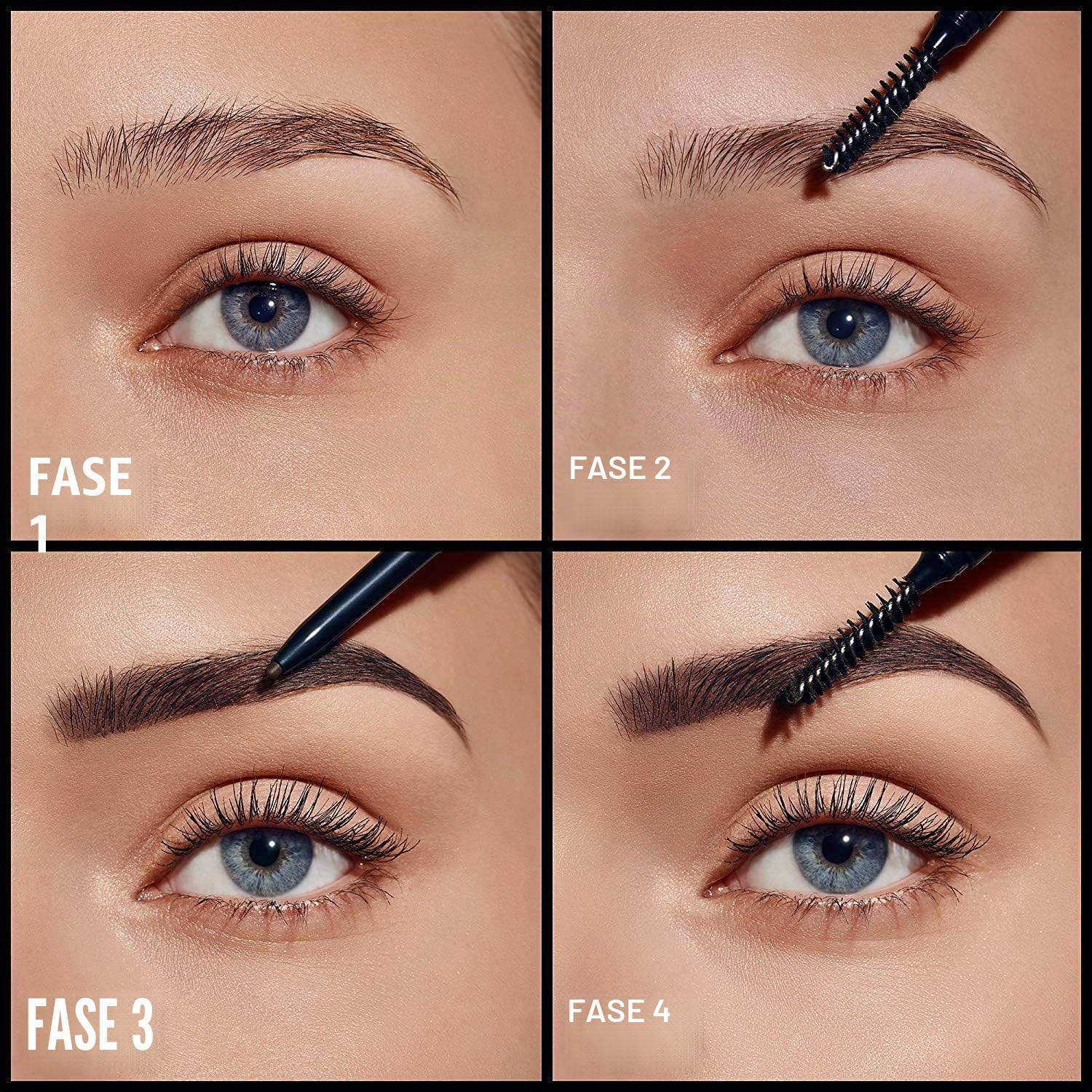 Max Factor - Matita Sopracciglia Brow Shaper con Punta automatica e Pettinino - 030 Deep Brown - 1 g