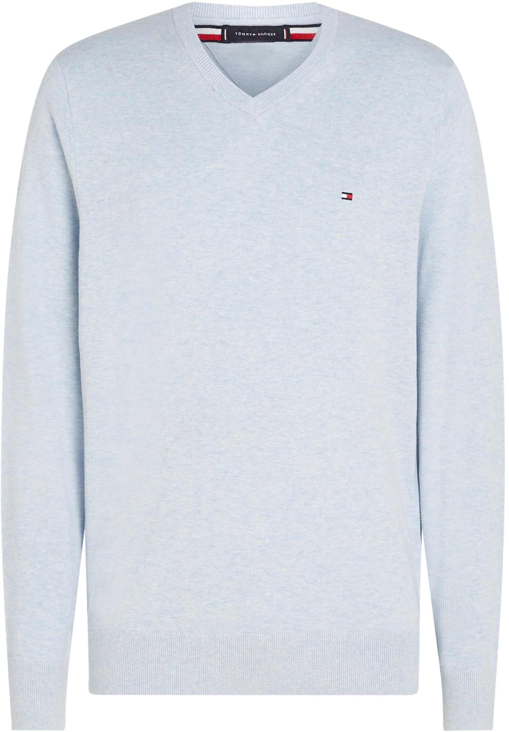 Tommy Hilfiger Uomo Pullover Essential Cotton Scollo a V