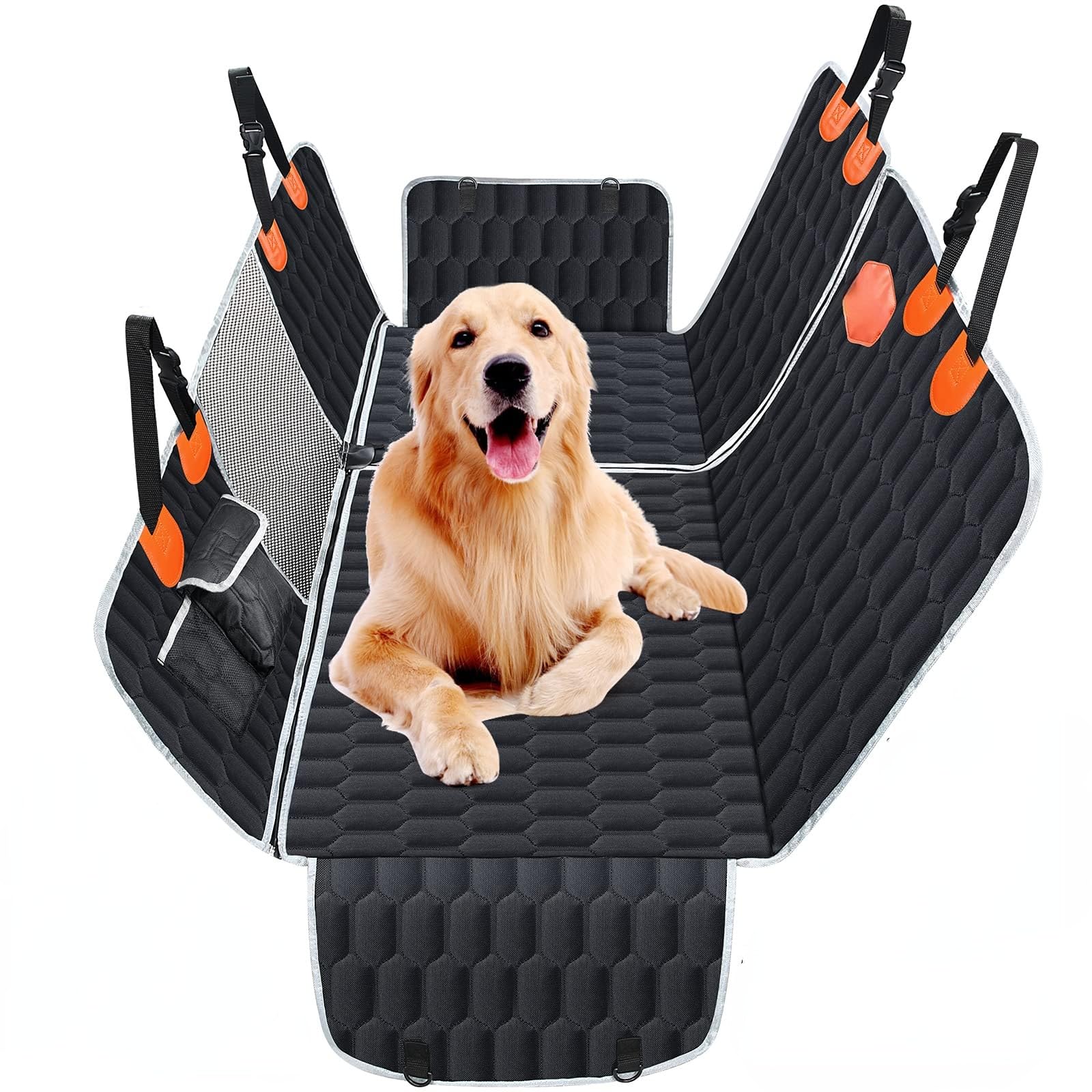Coprisedile Auto Cani Telo per Ford KA+ Active (ab Bj.2018) -, Coprisedili Posteriore Cani Impermeabile Antiscivolo con FinestreAntigraffiato Telo Cane Auto