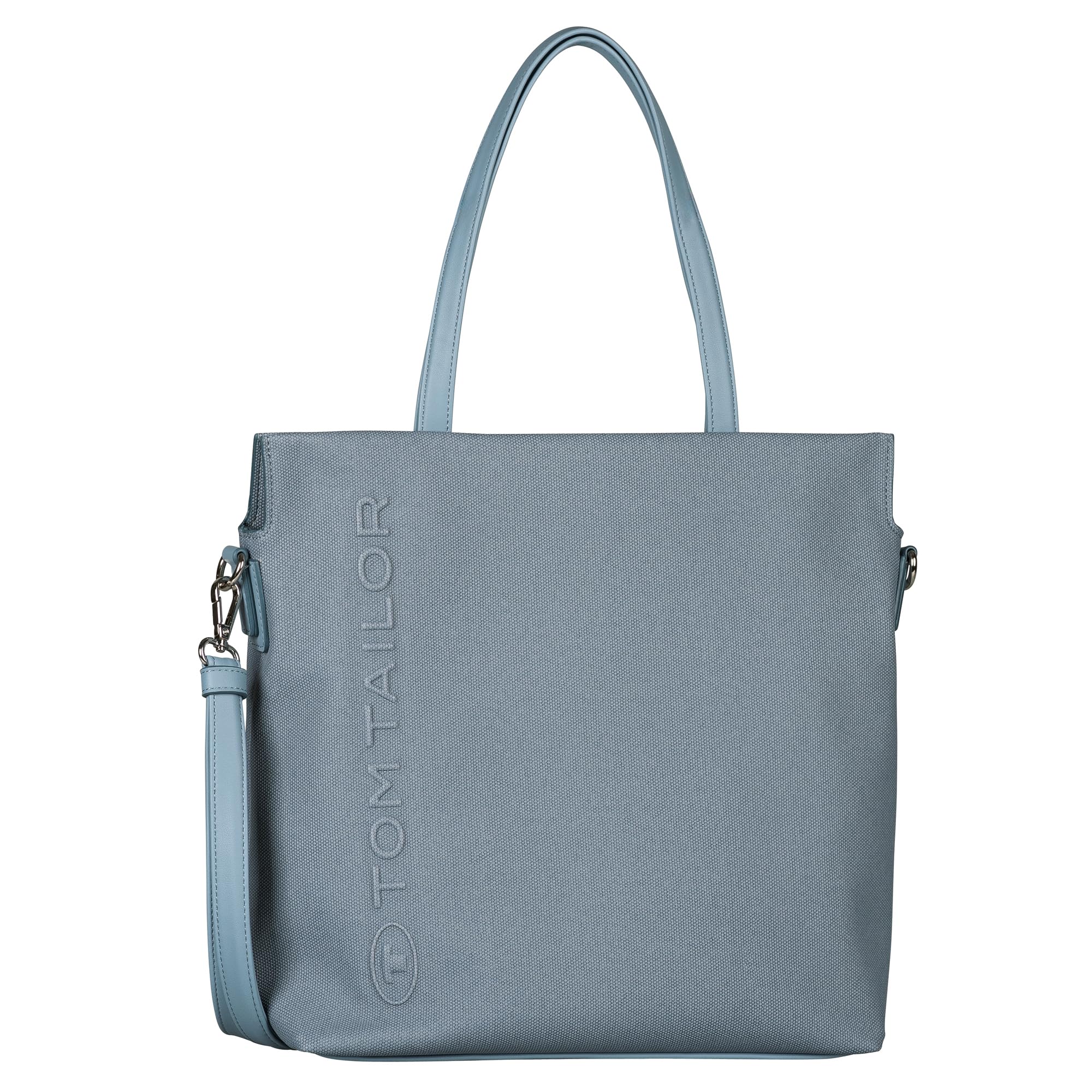 Tom Tailor Borsa A Tracolla Shopper Da Donna Rosa Con Cerniera Di Medie Dimensioni Blu-image