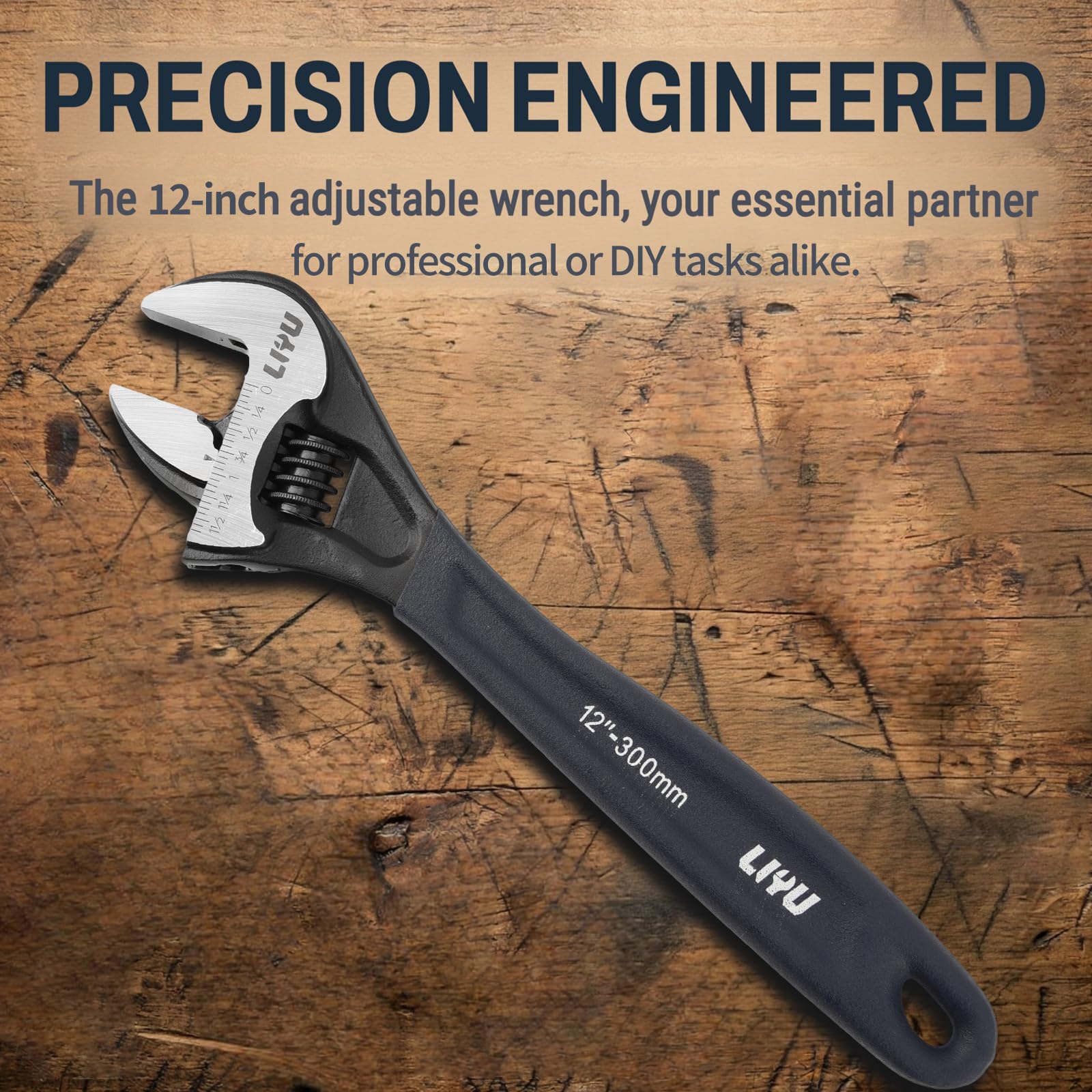 LIYU 12" Adjustable Wrench - Durable & Versatile -4 LIYU 12" Adjustable Wrench - Durable & Versatile -4