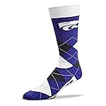 For Bare Feet NCAA Kansas State Wildcats Argyle Line Up Dress Sock Team Color OSFM