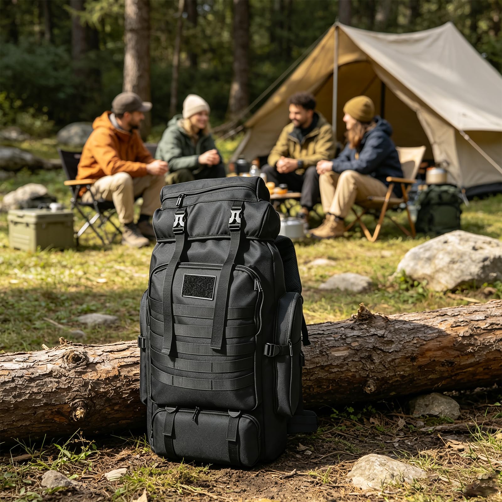 Plecak turystyczny 80 l, wodoszczelny, wysokiej jakości plecak trekkingowy, plecak podróżny, plecak dla mężczyzn i kobiet, plecak outdoorowy MOLLE, torba turystyczna