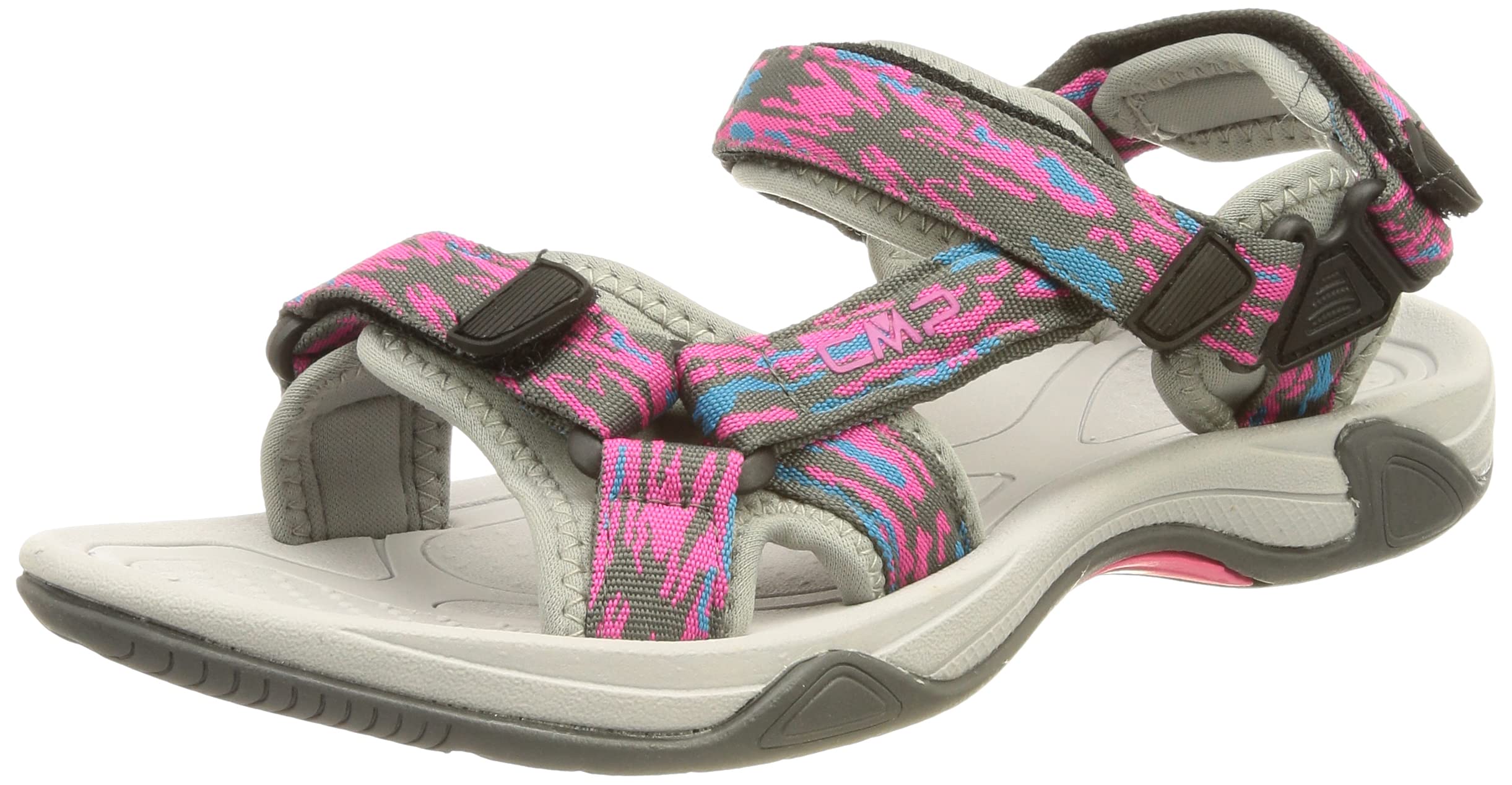 KIDS HAMAL HIKING SANDAL PURPLE FLUO-GHIACCIO UK 1.5