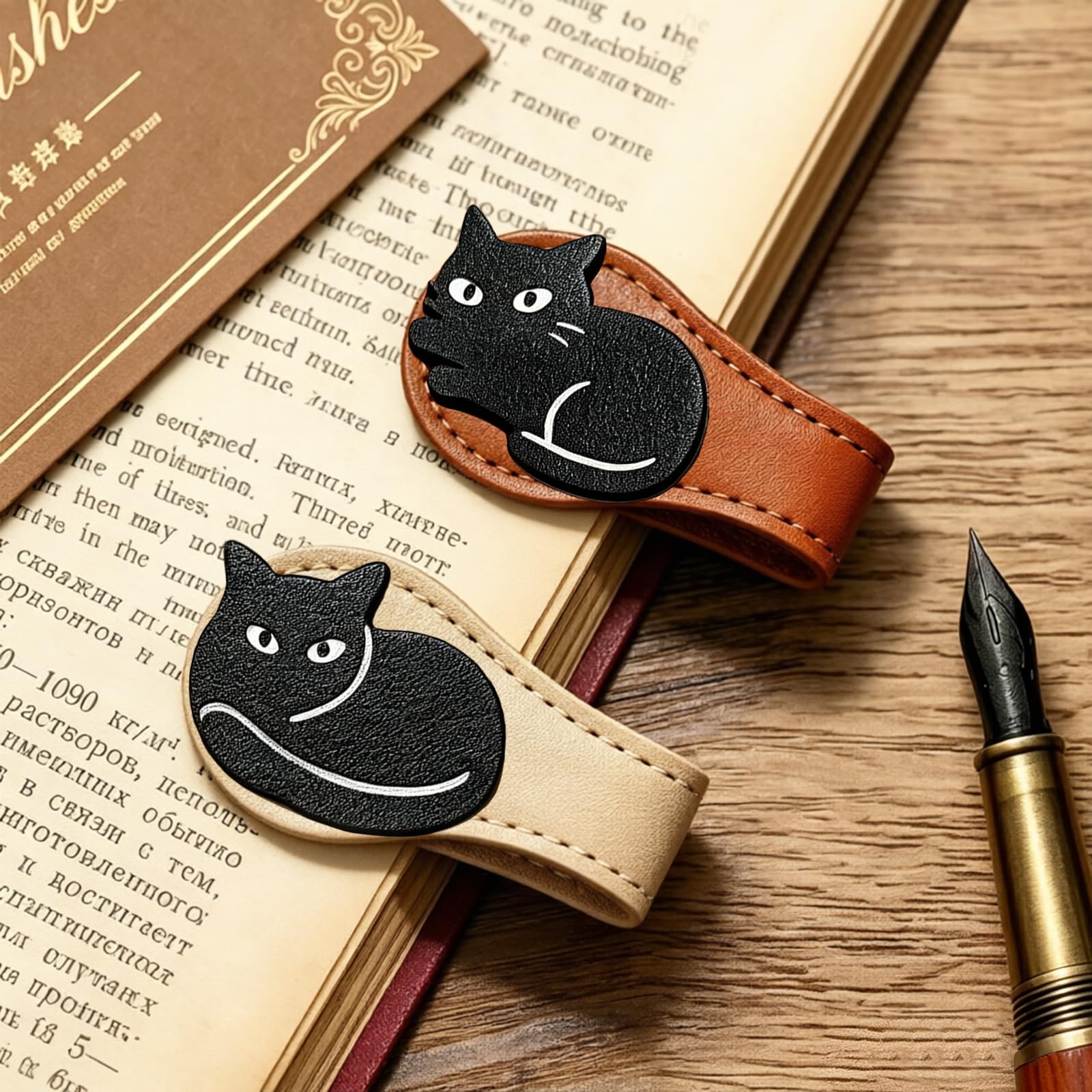 Gifts for Women Bookmark Funny Birthday Teacher Cat Gifts for Women Men Cat Book Lovers Book Mark Graduation Reading Gift for Her Him Cute Bookmarks Christmas Book Accessories Clips Presents Bookmarks
