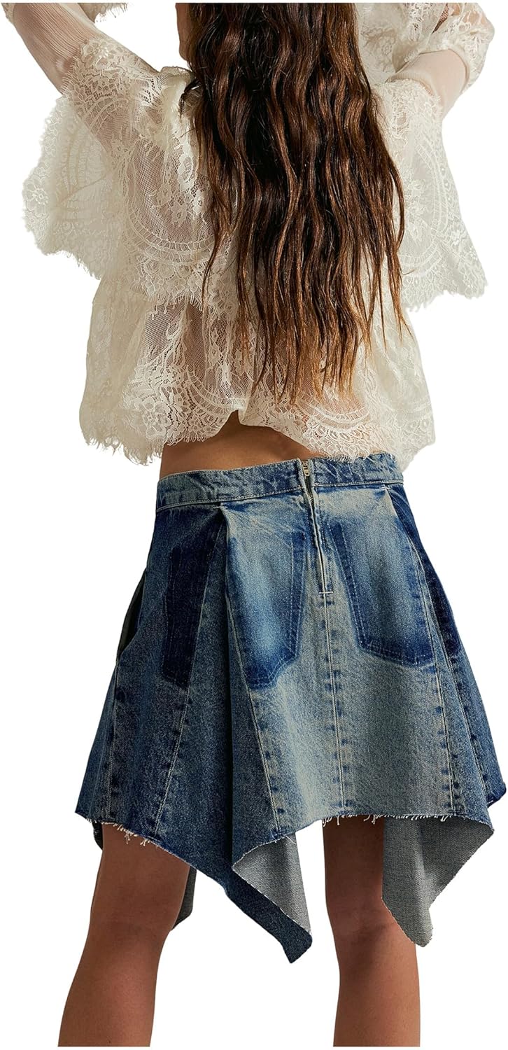 Free People Womens We The Free Wild River Handkerchief Skirt - Image 2