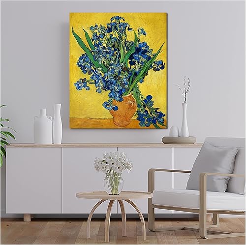 Miniatura 727 de A&T ARTWORK The Starry Night de Vincent Van Gogh. Tamaño del marco: 36 x 30 pulgadas, tamaño de la imagen: 30 x 24 pulgadas, reproducciones clásicas