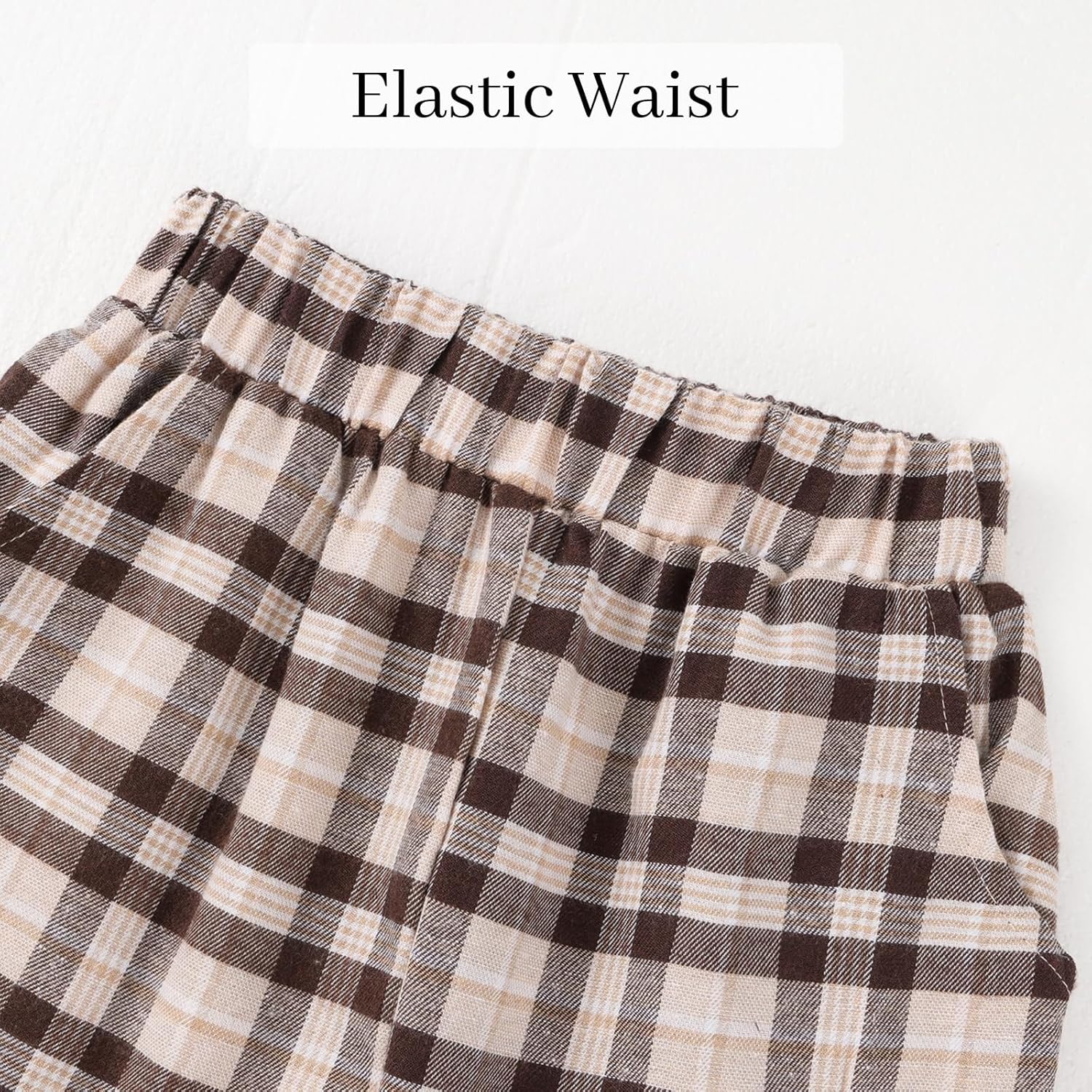 Girls 2 Piece Outfit Kids Long Sleeve Cable Knit Top & Stylish Plaid Pants Set Fall Winter Clothing 6-14 Years - Image 6