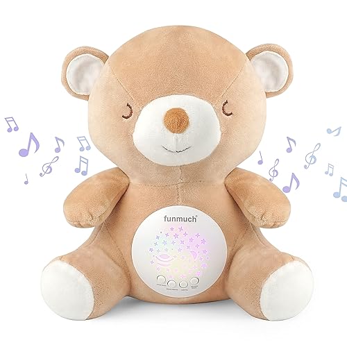 Baby Soother - Sleep Soothing White Noise Portable Night Light Projector and Melodies Toddler Crib Lullaby Machine Sleeping Aid for Newborns and Up