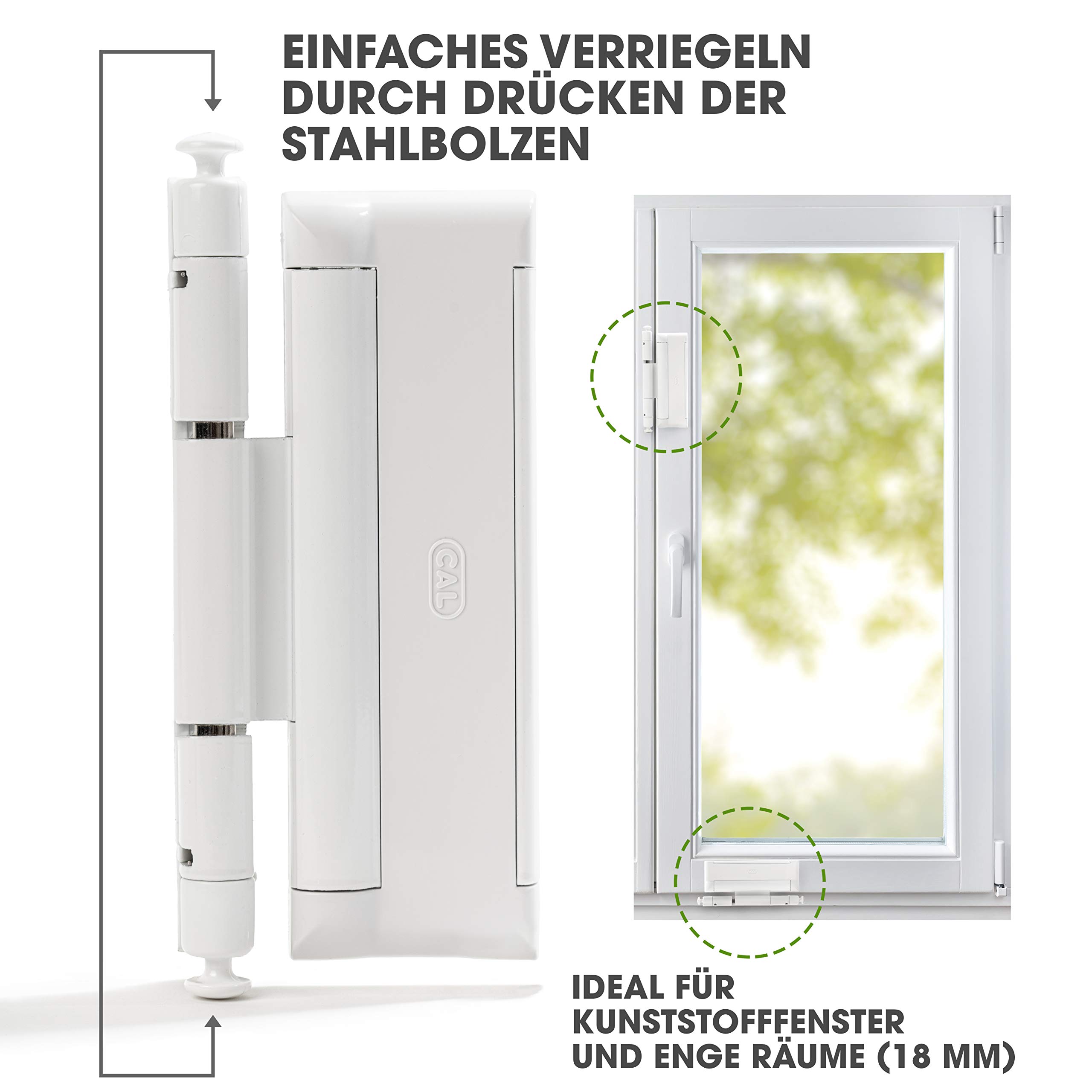 Cal Doublex XL, sécurité pour porte et fenêtre, protection anti-vol