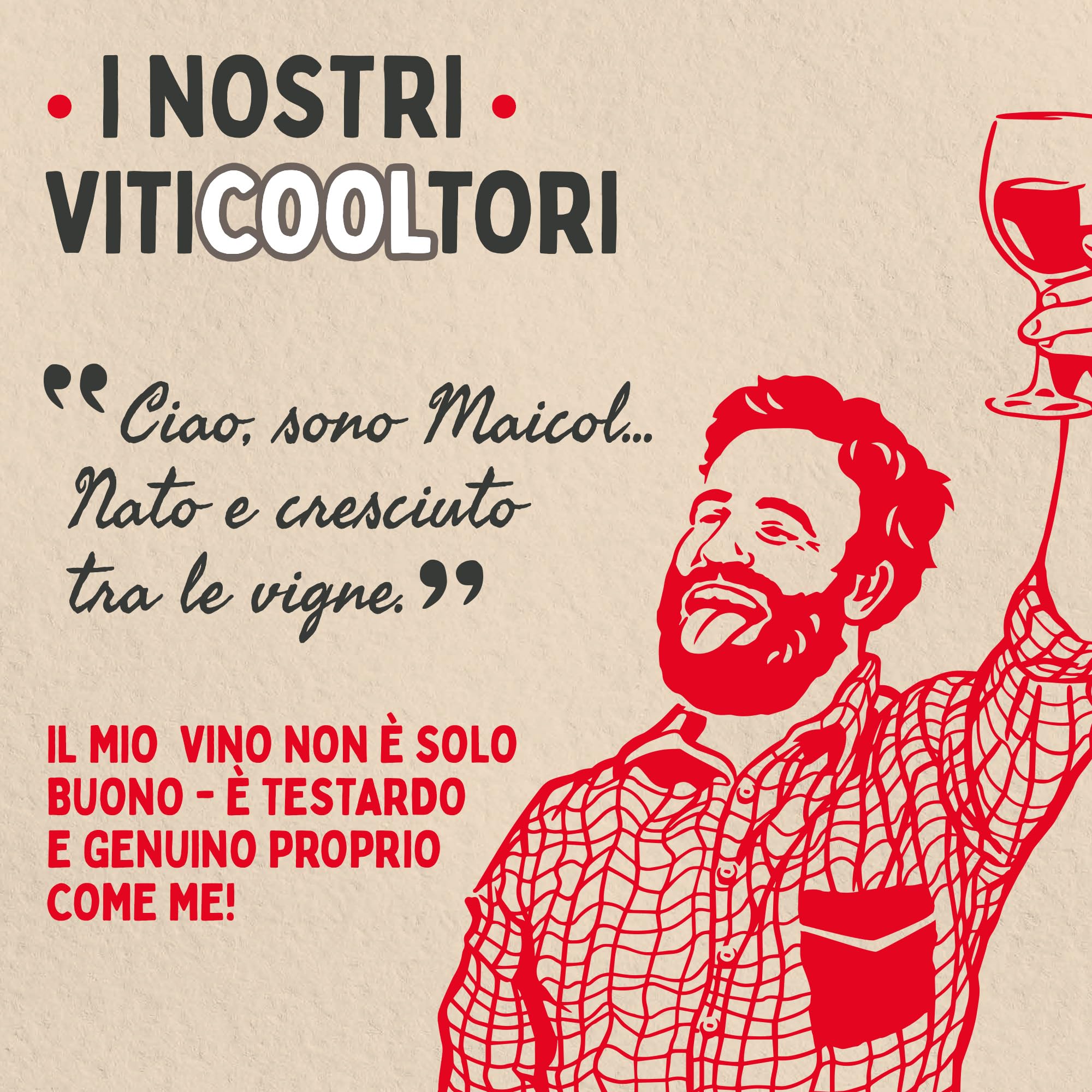 Tavernello Bio Organic Vino Rosso d'Italia, Vino Biologico dal Gusto Rotondo e Persistente, 12.5% Vol, Confezione con 15 Brik da 500 ml