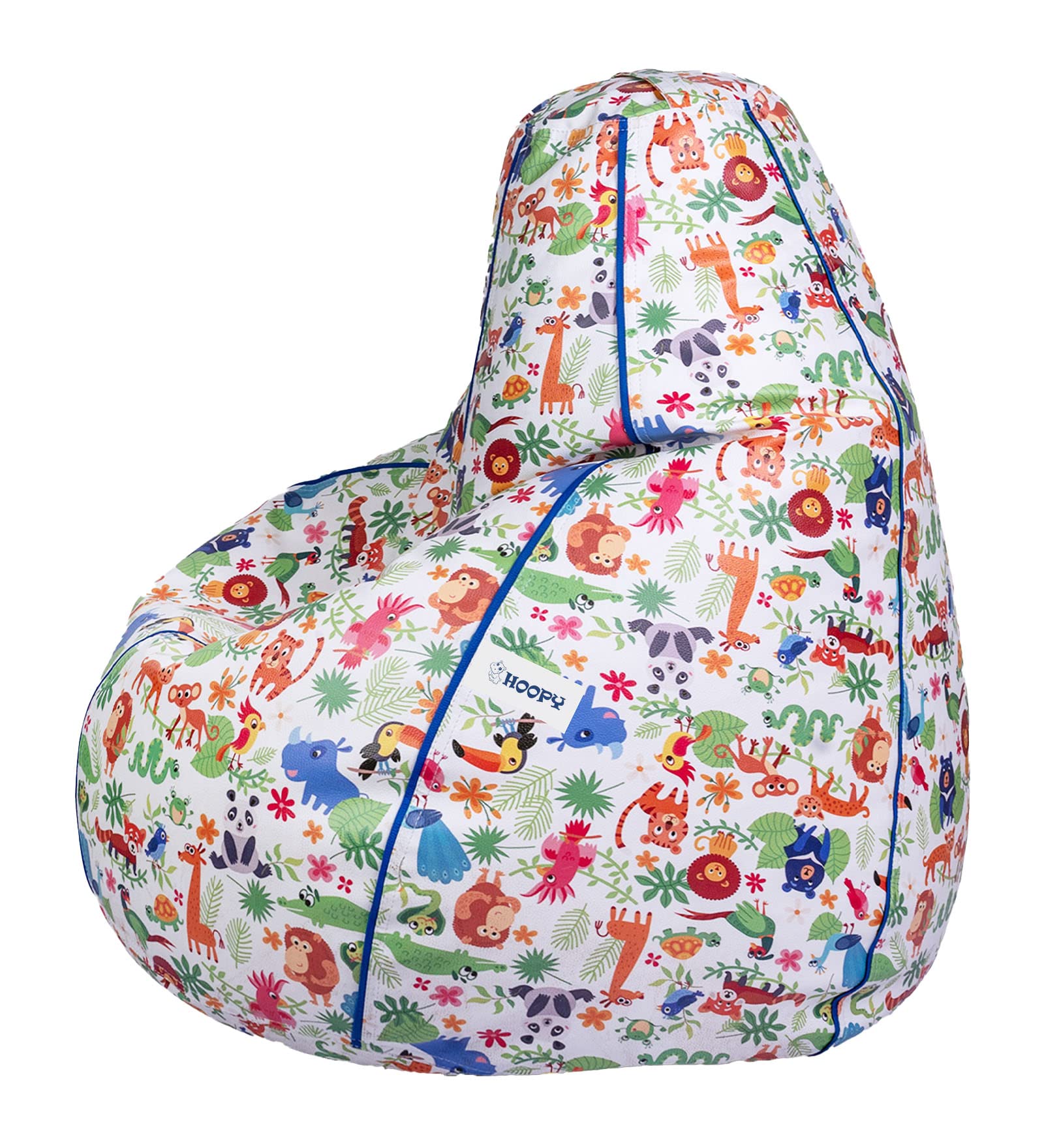 hoopy Kids Large Bean Bag Cover (Without Beans)- Animal Print_Birthday Gift Item for Kids 4