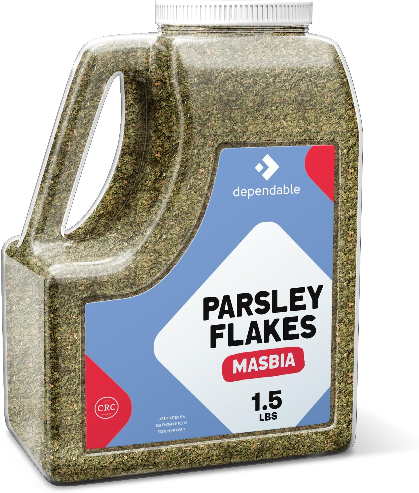 Dependable Food Parsley Flakes 1.5 Lb. Jar Bulk Size
