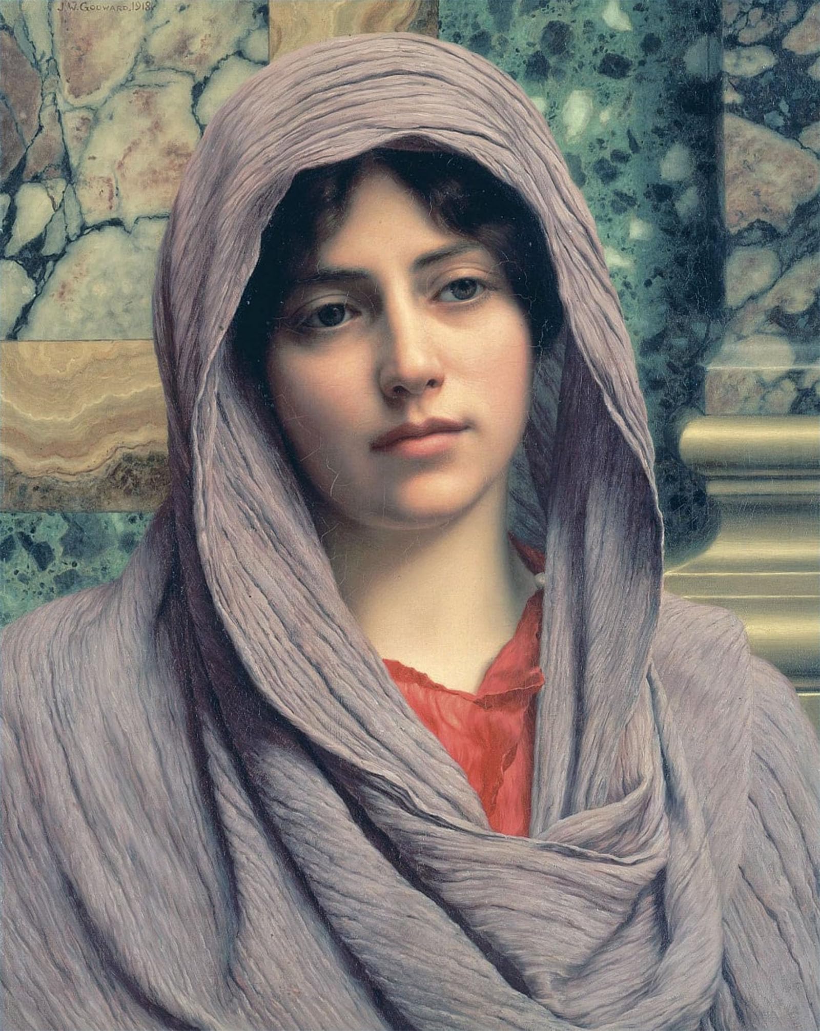 ARTXLXXBN Famous Print Painting Colorful Art Print Canvas Picture Painting Print by John William Godward Canvas Art Decorations for Home Decor 60x90cm