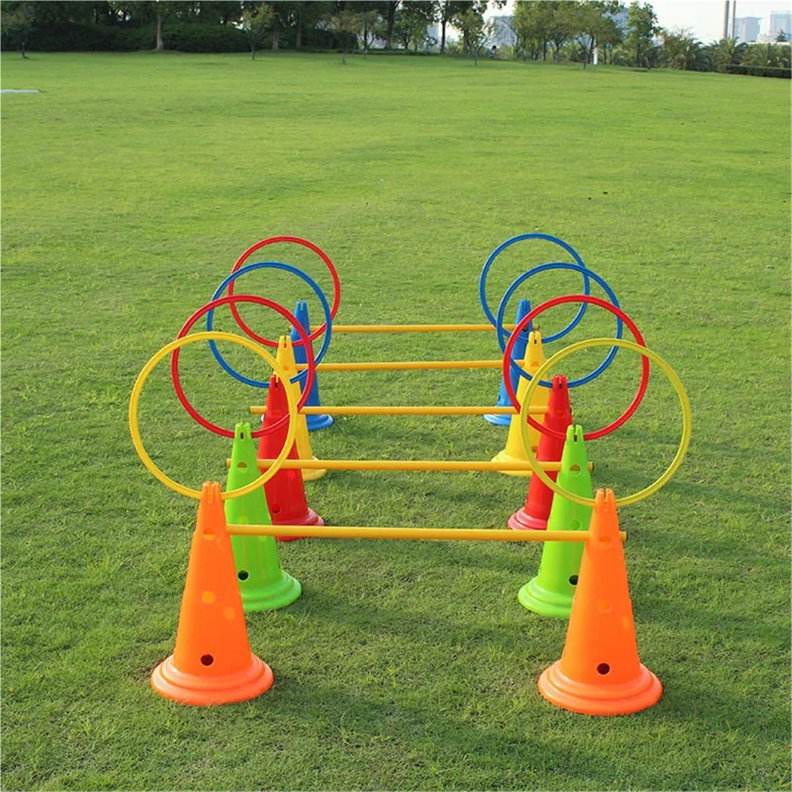 Anelli di Agilità 5/12 Pezzi Anelli for Allenamento di agilità for velocità e Portatili for Calcio per Lo Sport