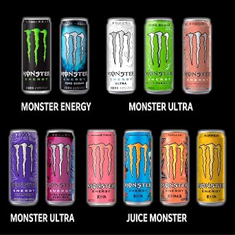 MONSTER Asahi Beverage Ultra Peachy Keen 12 fl. oz. 355 mL x 12 Cans Energy Drink 0 Calories Exclusive