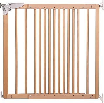 DOLLE Stair Gate Solid Wood Natural Door Safety Gate 75-110.4 cm