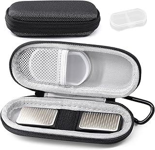 Case for kardiamobile EKG Heart Monitor, Hard case for KardiaMobile 6L, case for Kardia EKG Monitor Comes with Pill Box and Carabiner Clip, Heart Monitor Travel case