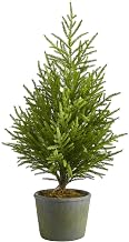 Nearly Natural 3ft. Norfolk Island Pine Natural Look Artificial Tree in Decorative Planter