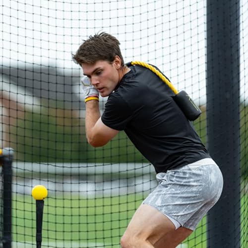 Miniatura 6 de Rope Bat - Ultimate Rope Bat Swing Trainer con 3 pelotas de entrenamiento suaves – Entrenador de bateo de béisbol y softbol, herramienta de