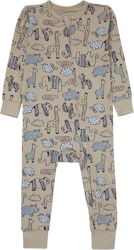 Baby Pure Comfort Organic Long Sleeve Footless Sleep N' Play, Infant Playsuit, Boys & Girls