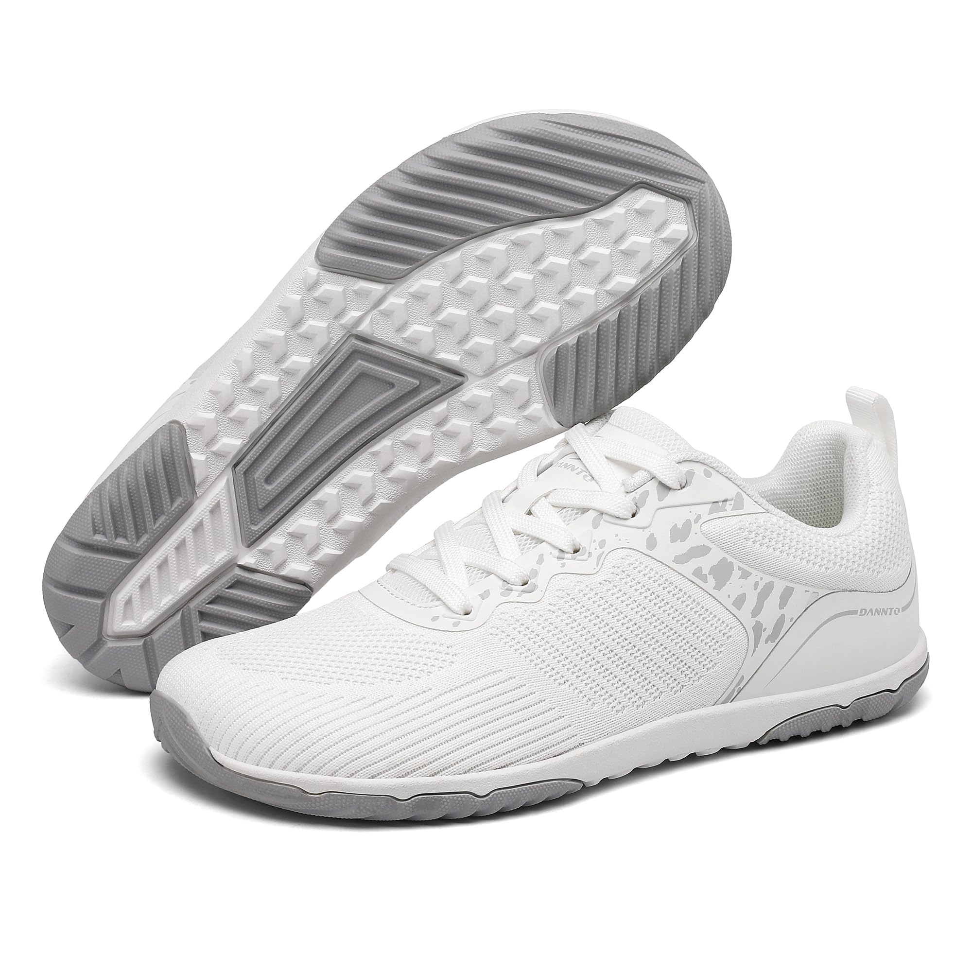 DANNTO Damen Barfußschuhe Walking Schuhe Zero Drop Sneaker | Minimalistisches,Leicht,Rutschfest Gummisohle