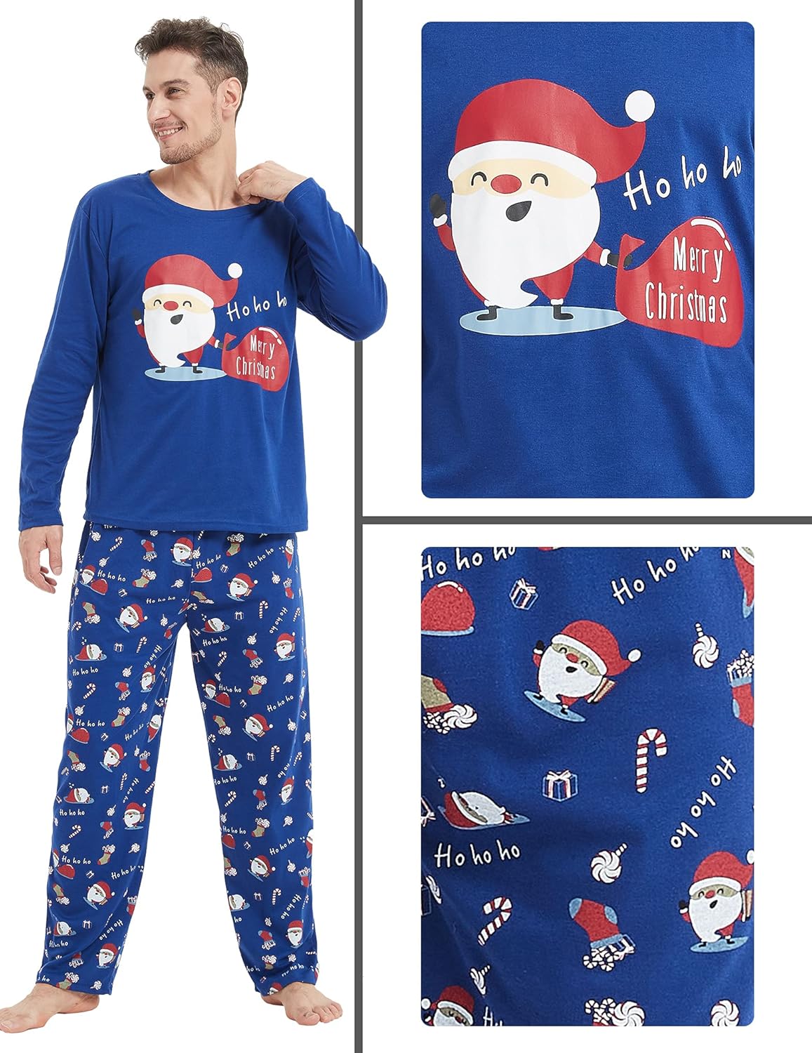 Family Matching Pajama Sets Cute Christmas Tree Sleepwear Snowman Holiday PJS for Couples and Kids - Image 4