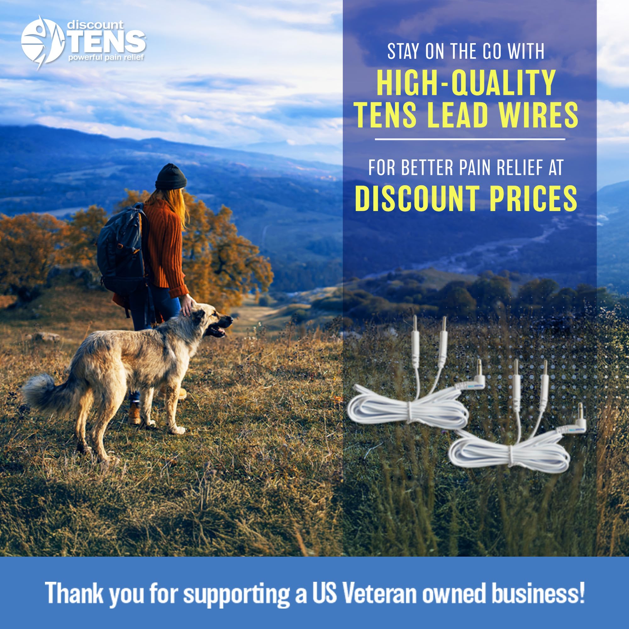 Discount TENS Brand - Lead Wires 2.5mm Plug to Two 2mm Pins, 2 Pack — Amazon image 2