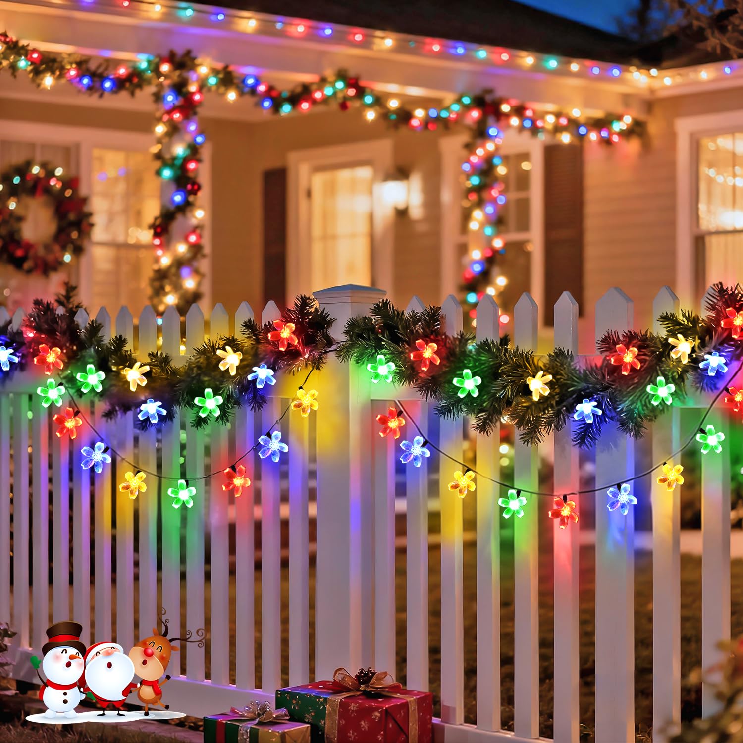 Buy JMEXSUSS Solar Flower String Lights, 2 Pack 30.6FT 50LED Buy JMEXSUSS Solar Flower String Lights, 2 Pack 30.6FT 50LED