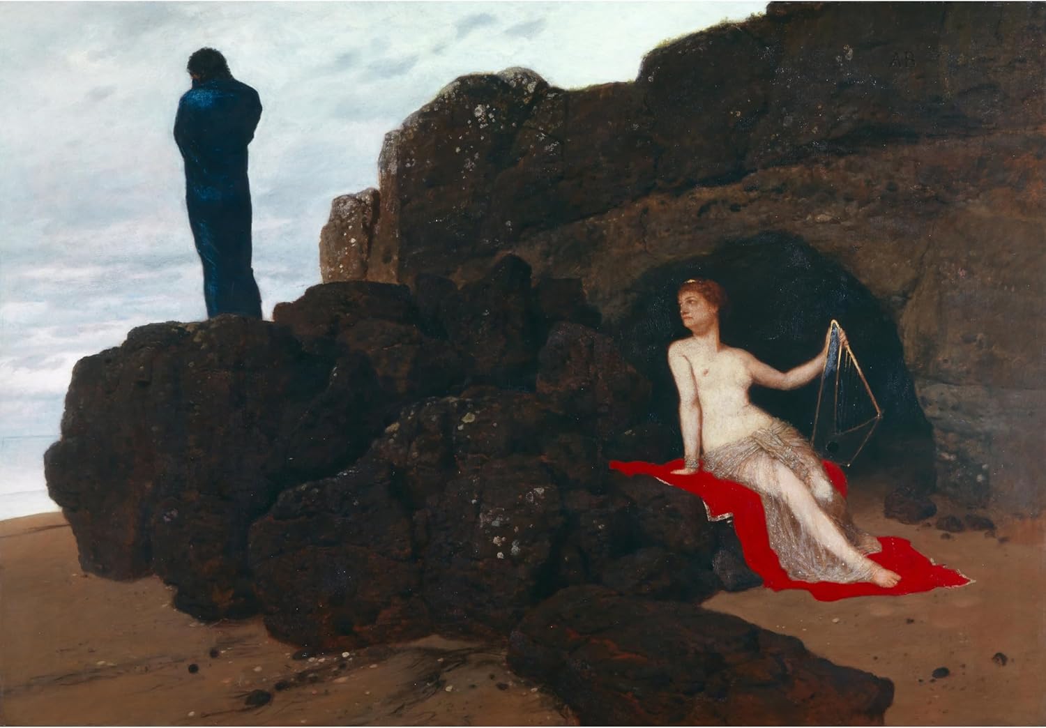 ArtDirect Odysseus and Calypso (1882) Unframed Art Print Giclee Poster by Arnold Böcklin - Ready for Framing with Customization Sizes 10x7, 14x10, 20x14, 35x24, 48x33 and 60x42 inches