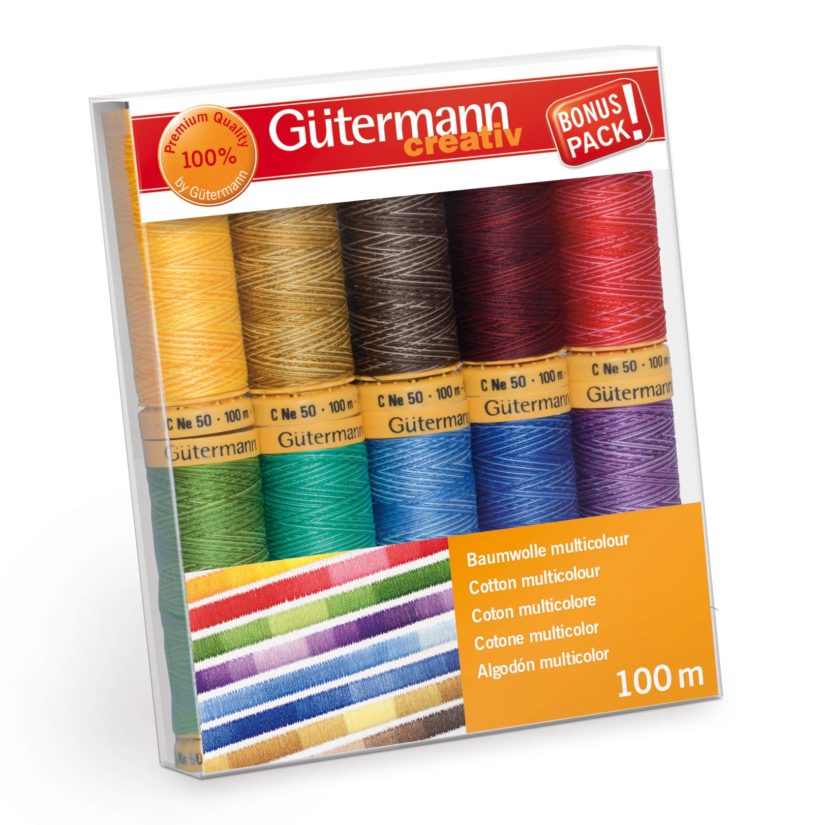 Groves & Thames Cotton Thread Set - 10 x 100m - Natural Cotton C No 50