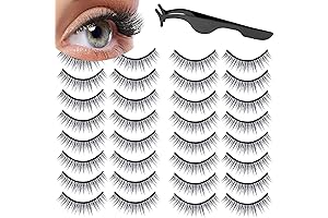 Reusable, No Eyeliner Needed 16-Pairs False Eyelashes Kit