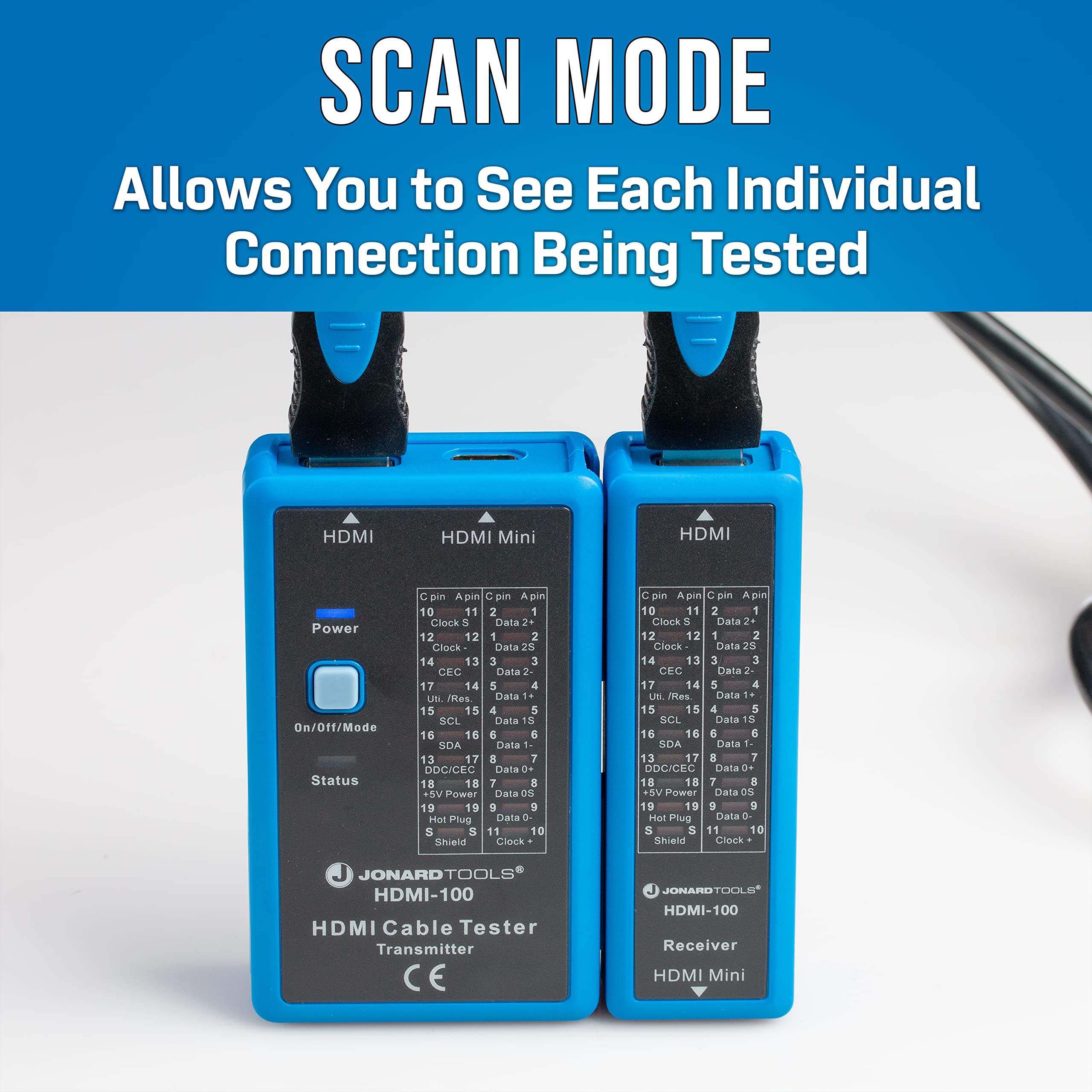 Jonard Tools Tester per cavi HDMI HDMI-100 per cavi HDMI e Mini HDMI