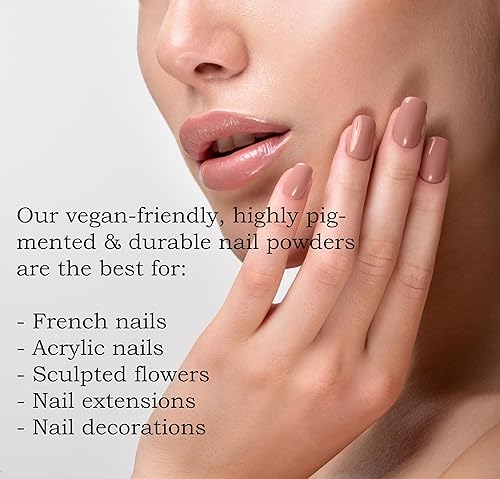 Miniatura 6 de Chelly Superior Sculpting COVER - Polvo acrílico profesional para uñas, sistema de uñas color beige y rosa nude, 16 onzas, 16.01 oz (cubierta beige)