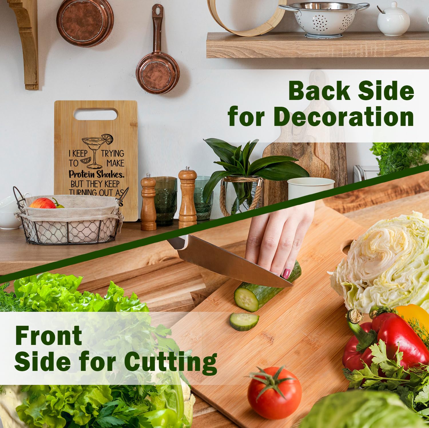 Lacama Margarita Gifts Cutting Chopping Boards for Kitchen, Cocktail Gifts for Women Cocktail Lovers, Margaritas Decorative Bamboo Cutting Board