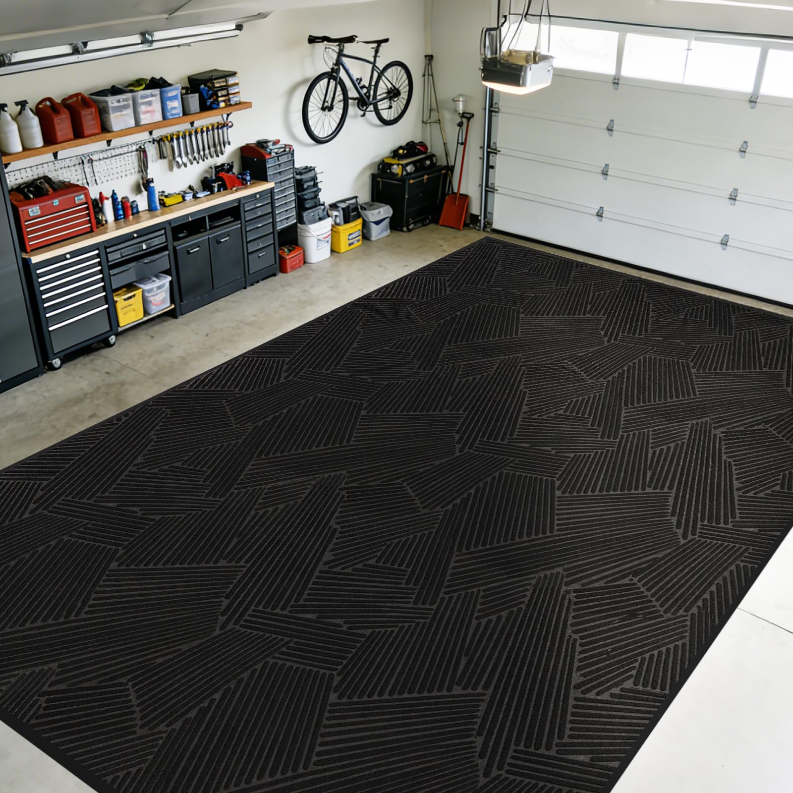 Heavy Duty Front Door Mat - 3' x 10' Black -16 Heavy Duty Front Door Mat - 3' x 10' Black -16