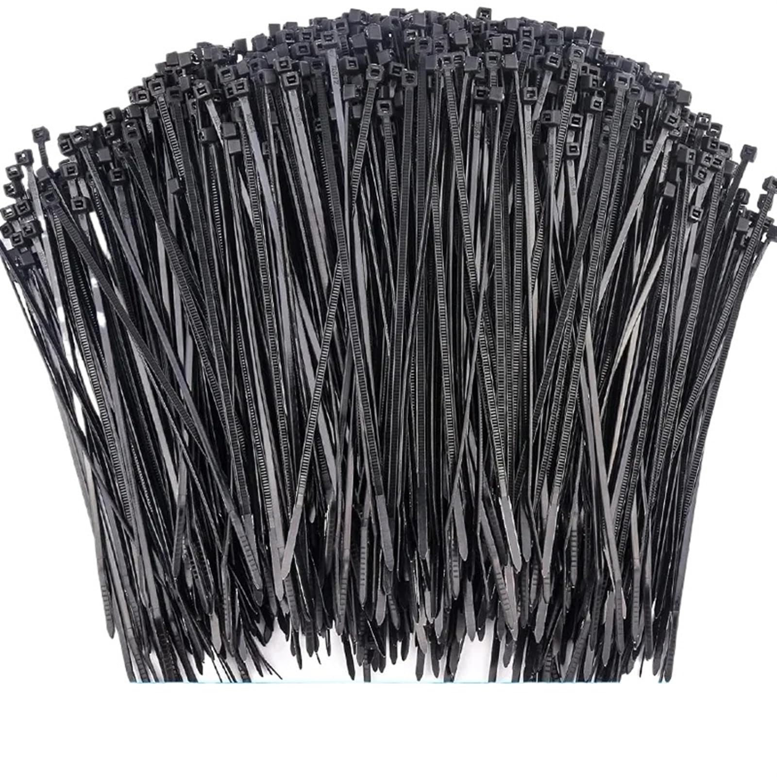 L6nqiag 2.5X200mm- Black Nylon Cable Ties Nylon Cable Ties Plastic Self-Locking Cord Fastening Loop Wire Wrap Reusable Home Office Zip Fixed Binding(,100Pcs)
