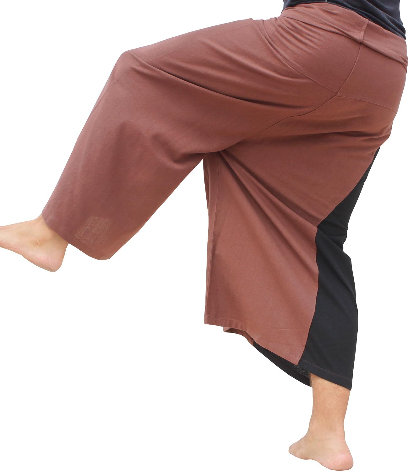 RaanPahMuang Thick Cotton Two Color Kanji Japan Samurai Wrap Pants