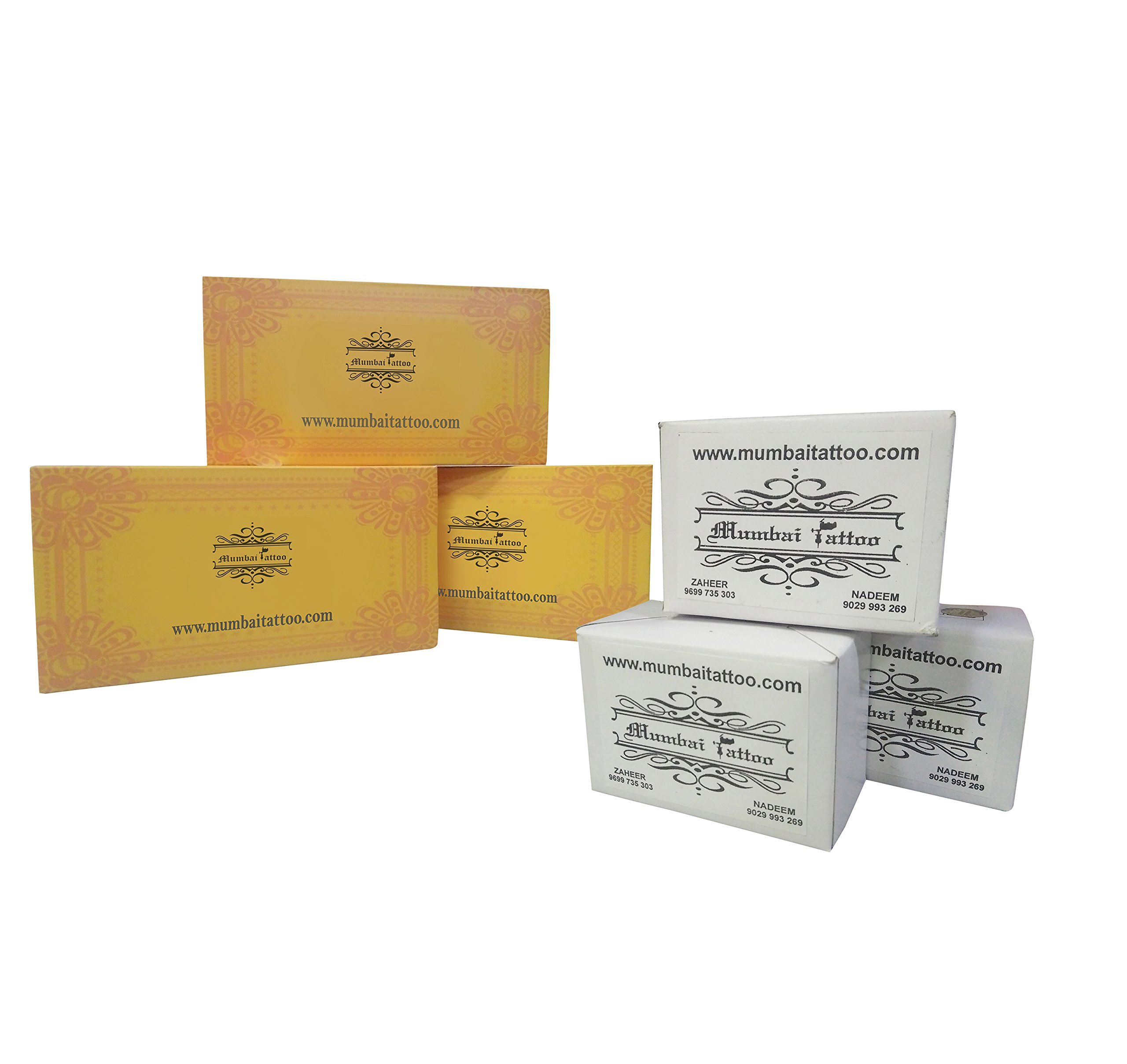 MUMBAI TATTOO COMBO PACK NEEDLES 5M1, 7M1, 9M1 MAGNUM LINER, SHADER WITH TIPS 5MFT,7MFT,9MFT (PACK OF 3 ORANGE BOX NEEDLES & 3 BOX TIPS)-picture-23
