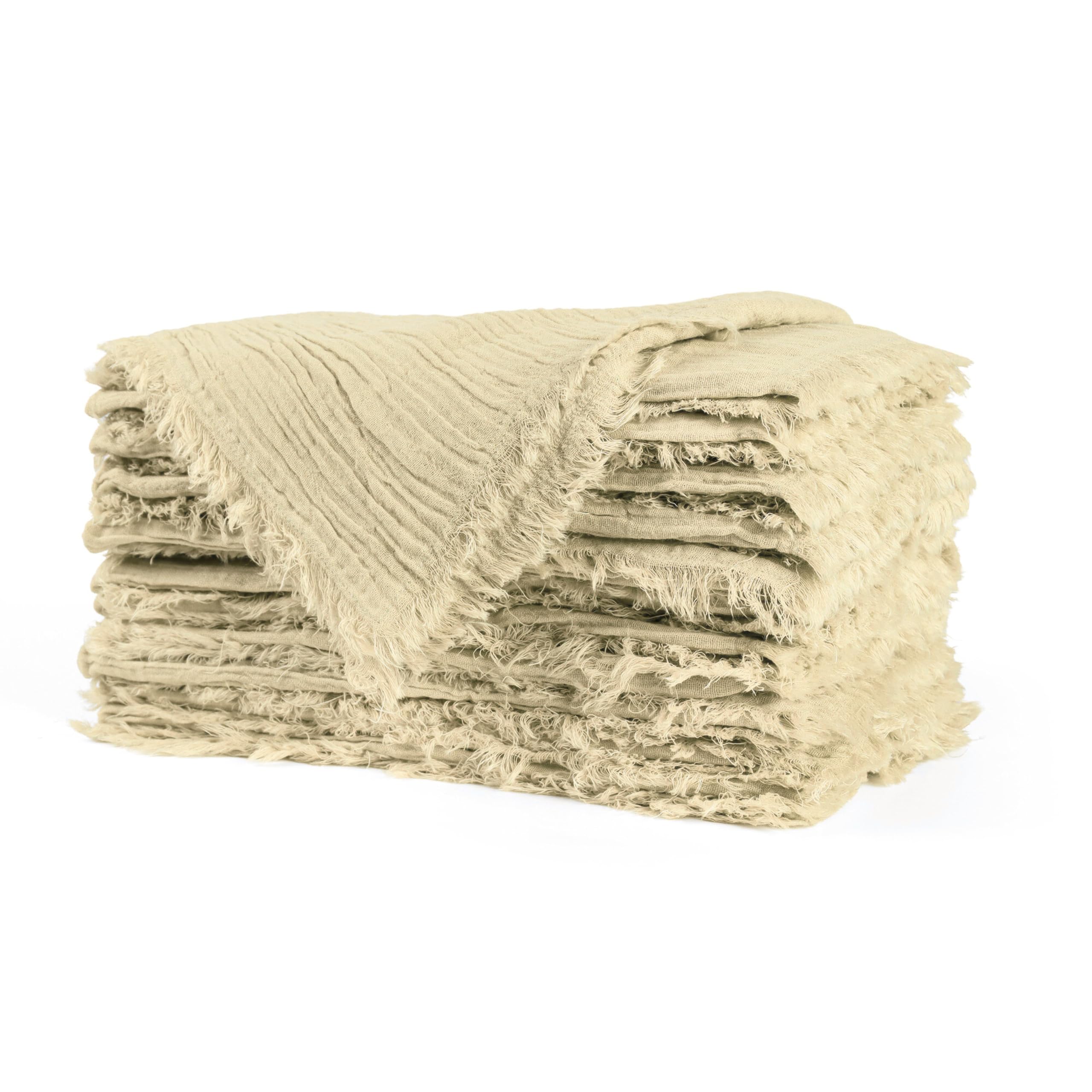 Servilletas de tela de algodón absorbentes y lavables para sustituir el papel
