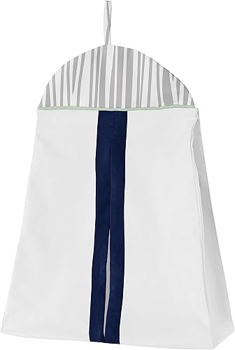 Miniatura 5 de Sweet Jojo Designs Juego de ropa de cama para cuna de bebé, diseño de ciervos y ciervos de color azul marino, colcha de habitación infantil, sábana