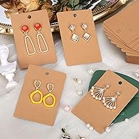 Vista 8 de ovsor 850 tarjetas de exhibición de pendientes y 500 bolsas para aretes y collares y embalaje de joyas