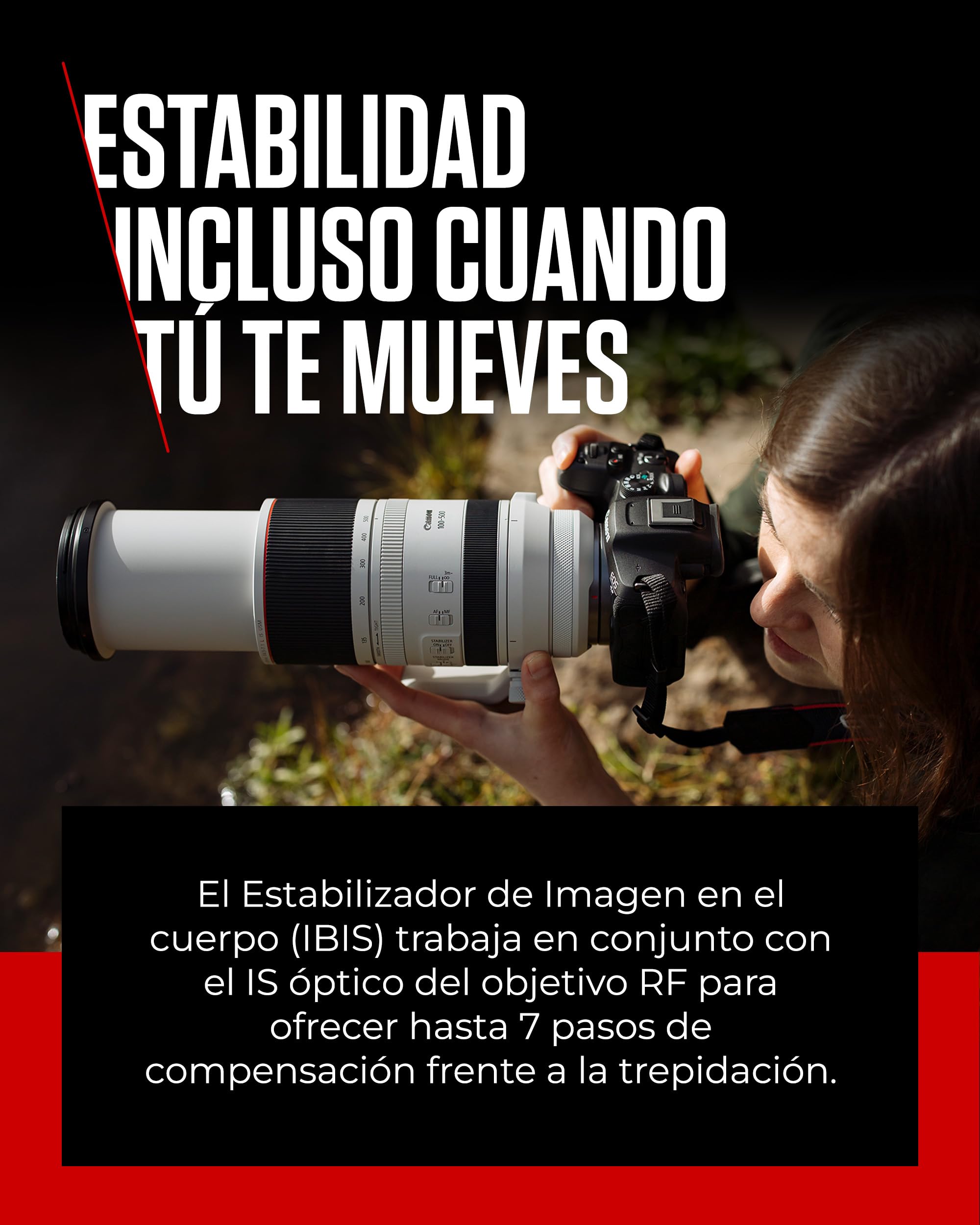 CANON EOS R7 Cámara Mirrorless Body, Cámara EVIL APS-C (32,5 MP) -5 EV, Vídeo 4K 60 fps, Dual Pixel CMOS AF II, Pantalla Táctil de Ángulo Variable, Negro