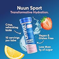 Vista 19 de Nuun Sport - Tabletas de electrolitos para una hidratación proactiva, ponche de frutas, paquete de 8 (80 porciones)