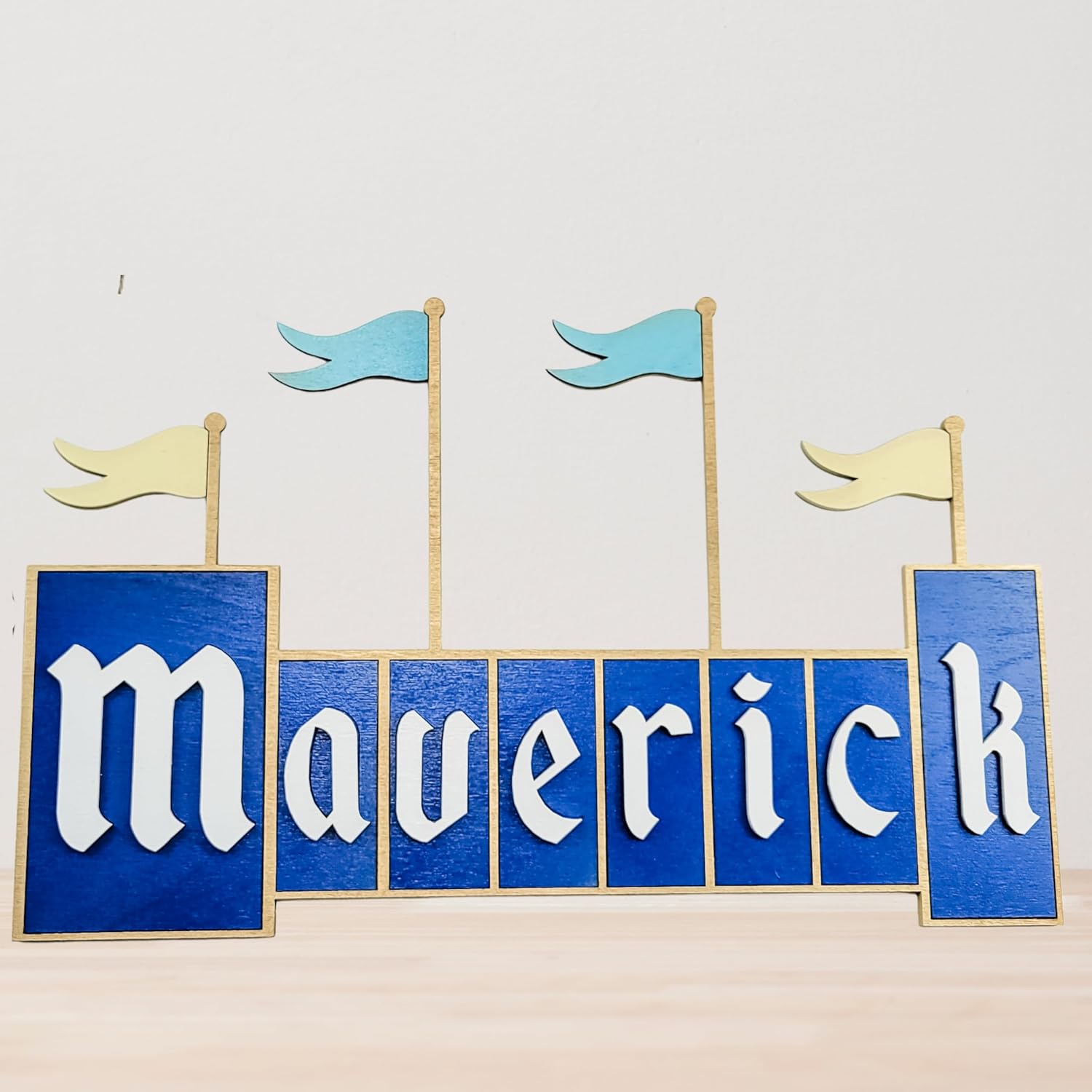 Custom Disneyland Name Sign (Classic (Blue))