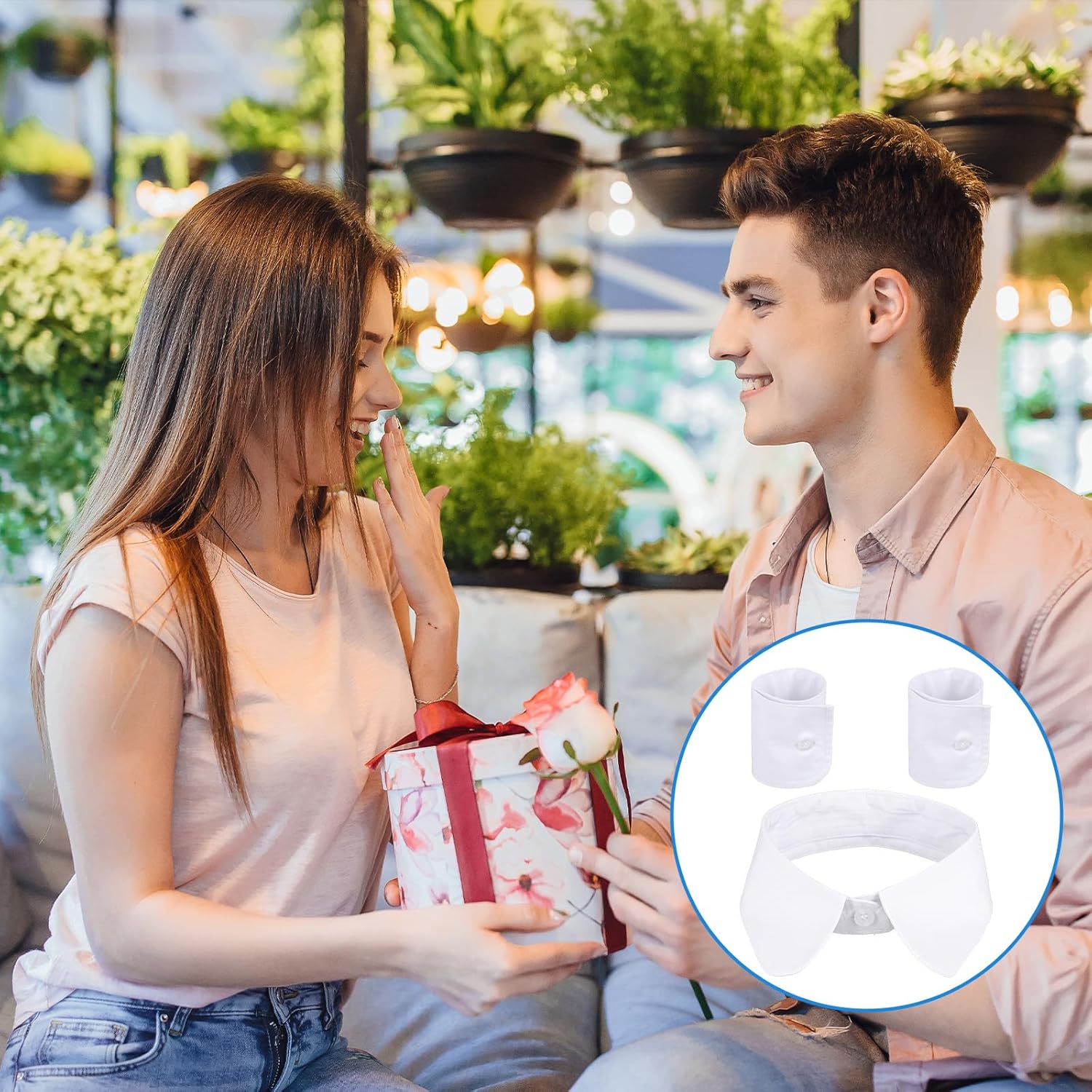 3 PCS Collars for Women, Fake Collar And Fake Cuffs, Detachable Dickey Collar for Women (White) - Image 6